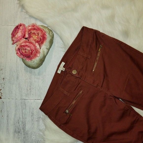 love fire Denim - Love Fire Boutique Brick Red Skinny Jeans Size 11